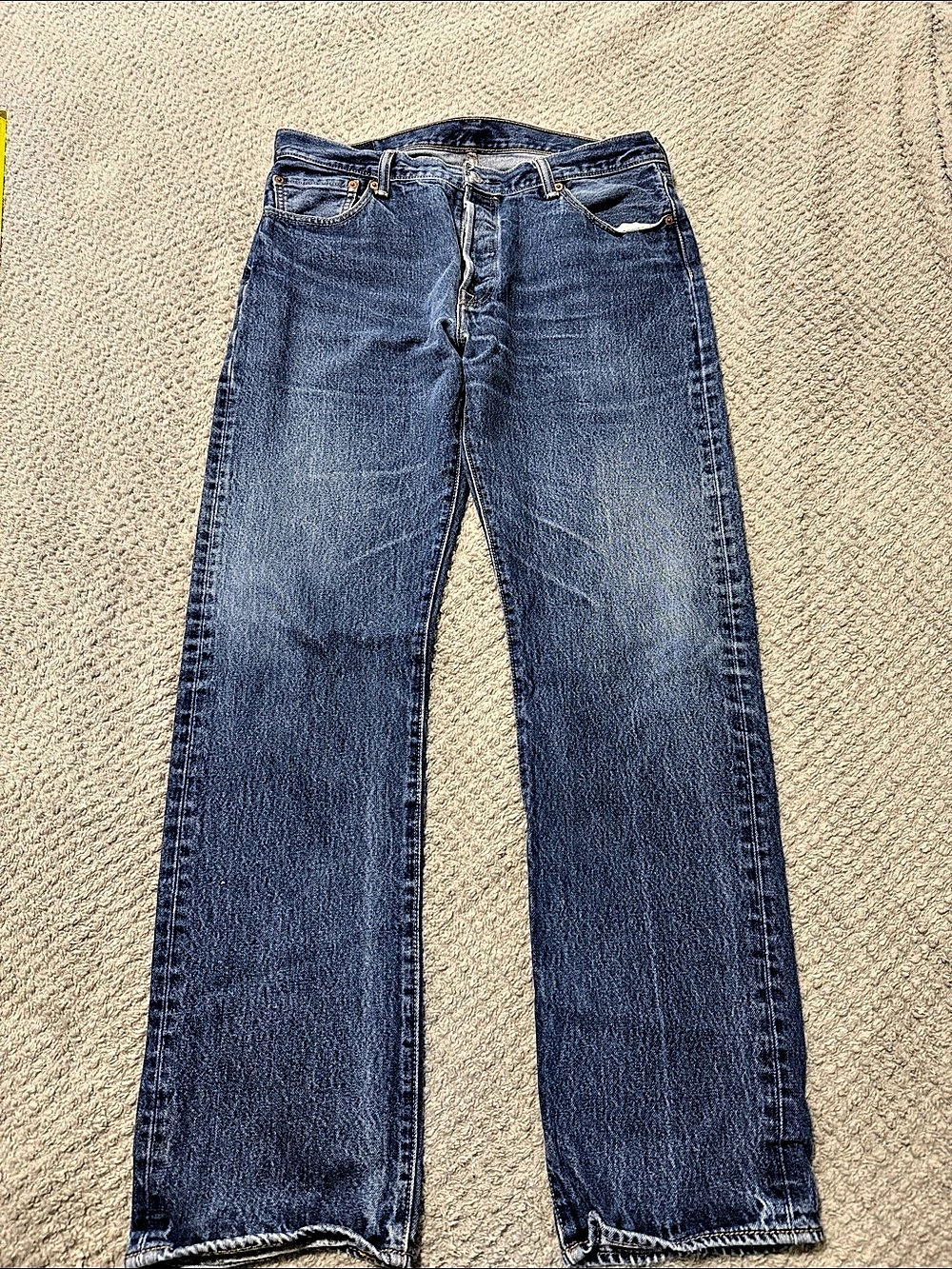 Men’s Levi's 501 Original Fit Jeans Bootcut Jeans Blue Waist 36